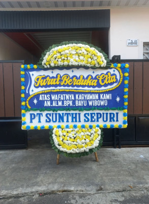 Papan Bunga Duka di Senggarang